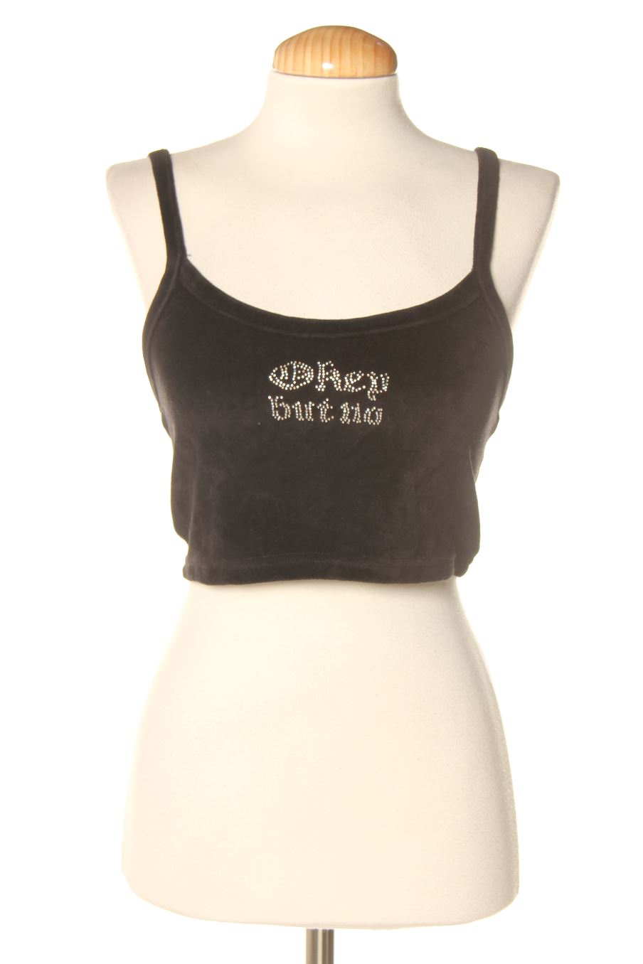 Top de Bershka de la talla S, de color negro