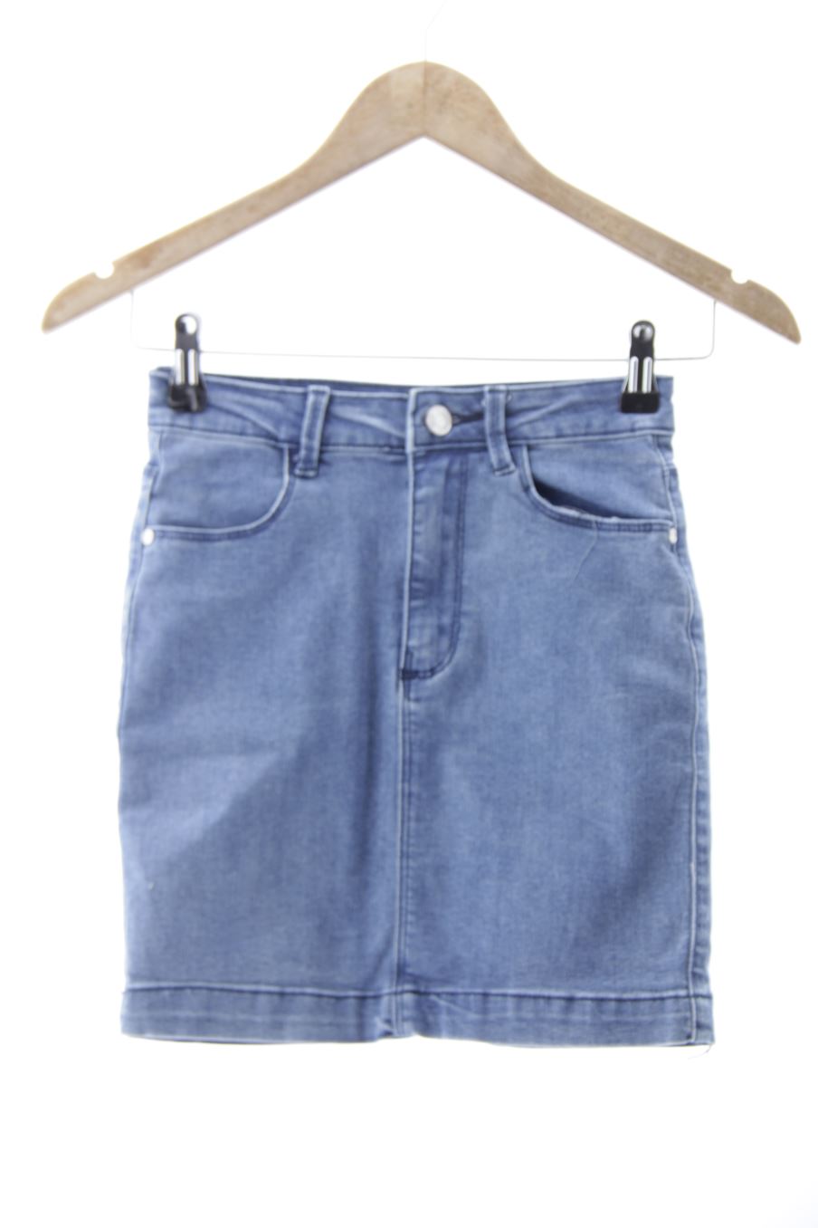 Falda de MISSGUIDED de la talla 32, de color azul de ropa vaquera