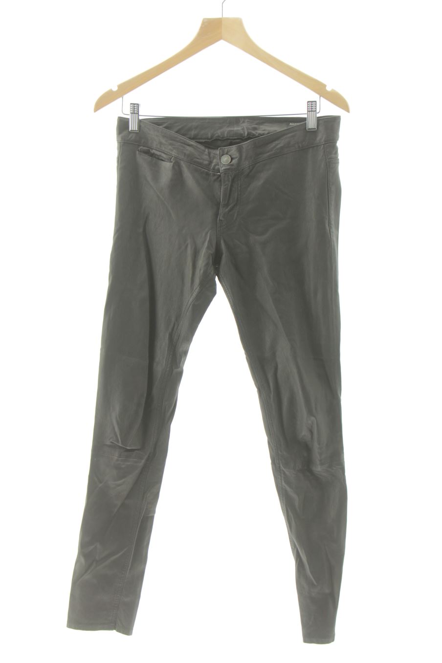 Pantalon Allsaints de la taille 38, de couleur noir de cuir et daim