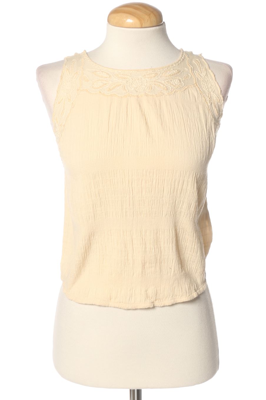 Top Zara de la taille S, de couleur beige