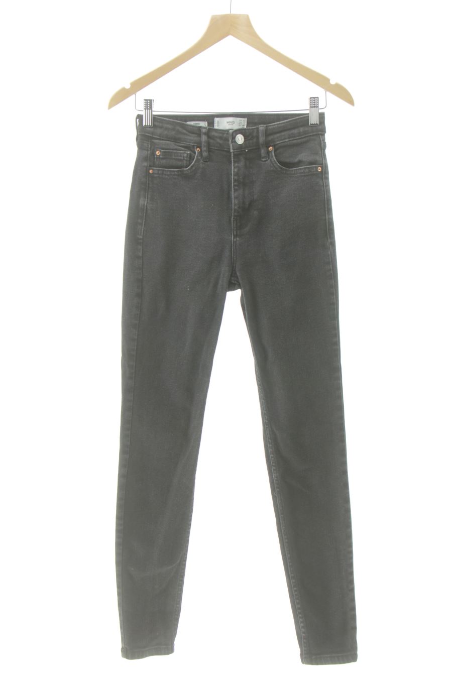 Jeans Mango de la taille 34, de couleur noir de denim