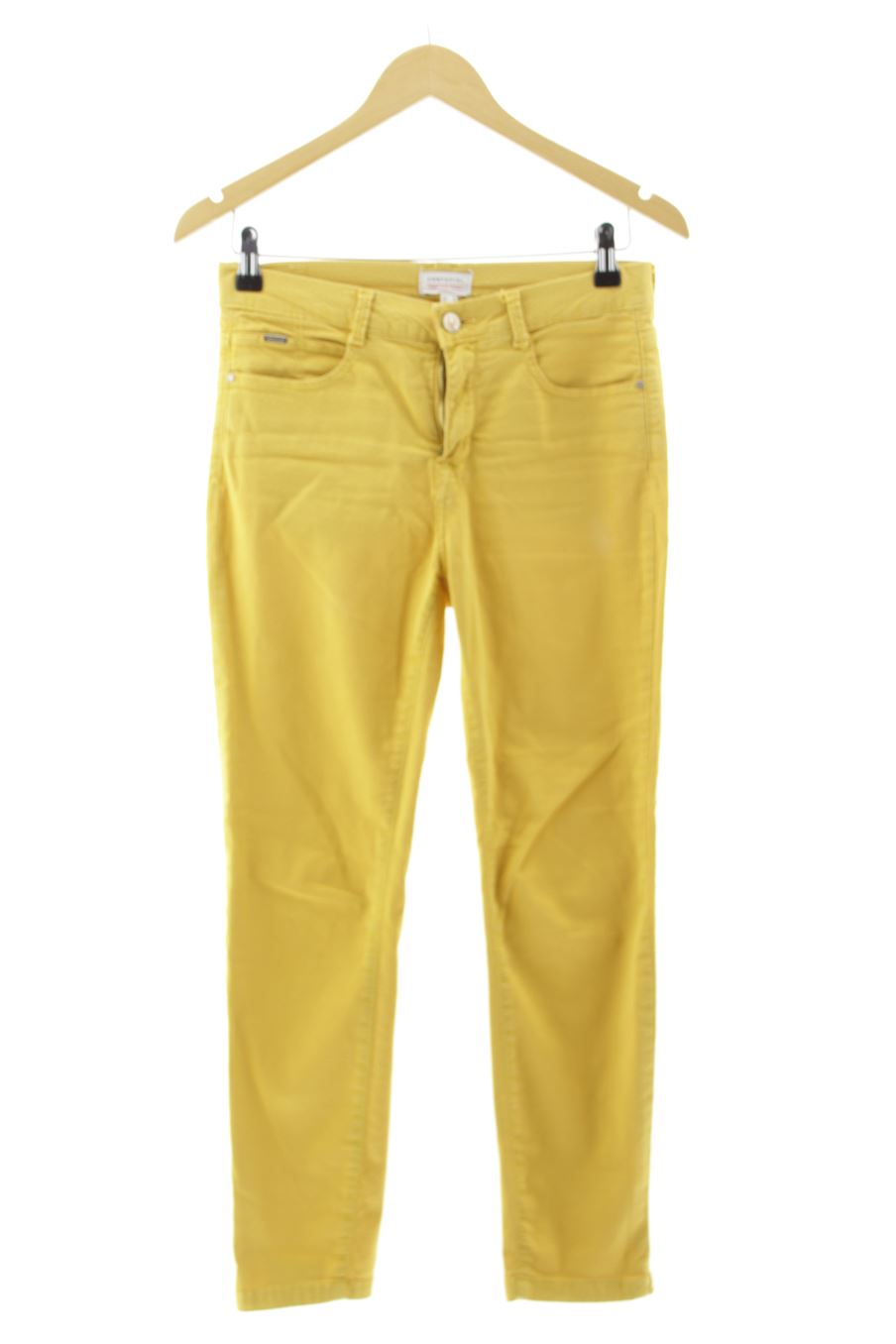 Vaquero de Cortefiel de la talla 36, de color amarillo de ropa vaquera