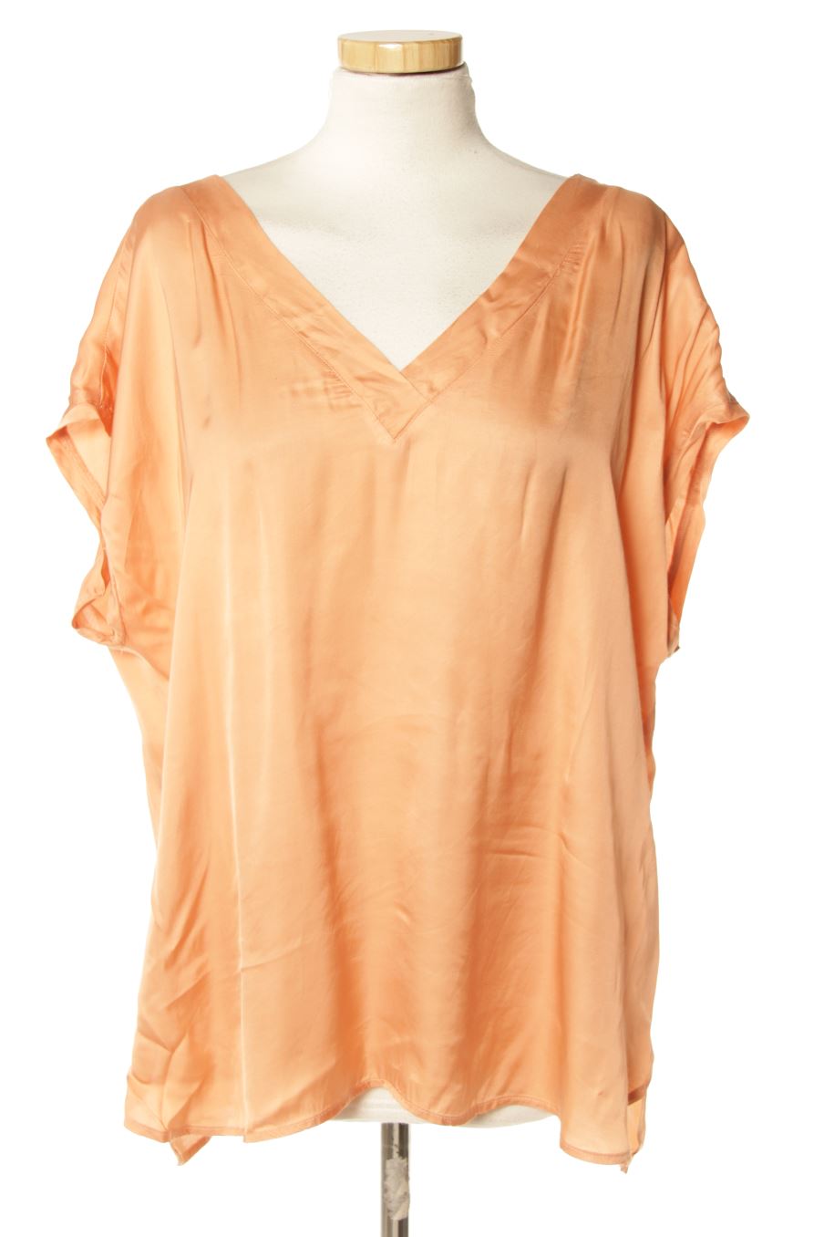 Blusa de manga corta de Yaya de la talla 44, de color coral