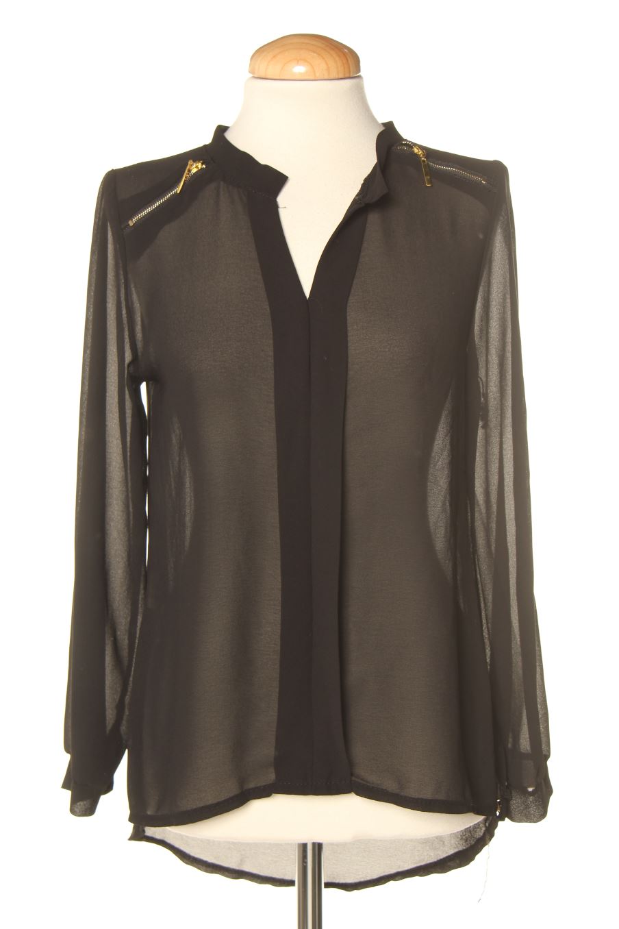 Blouse à manches longues Madonna de la taille S, de couleur noir