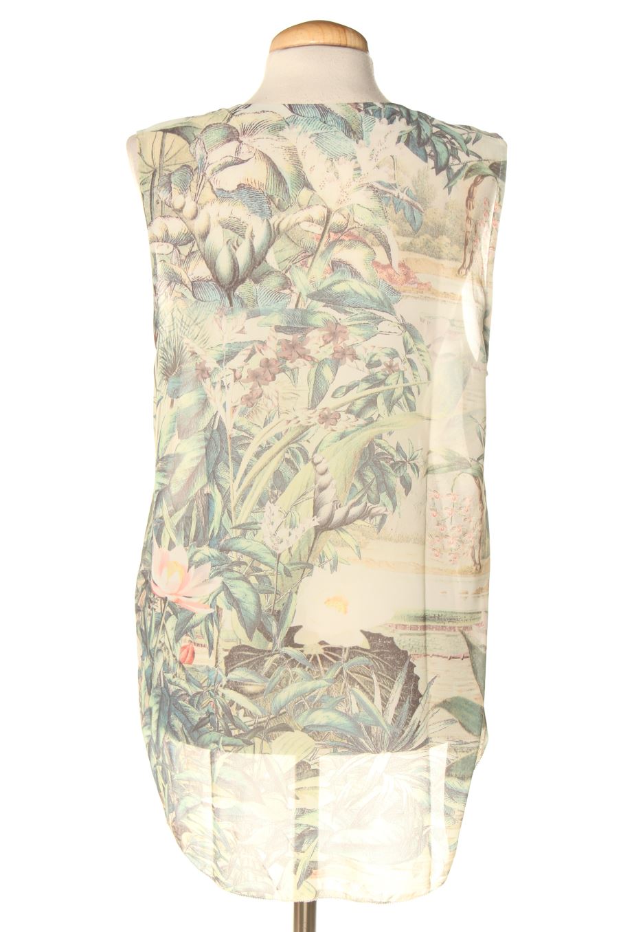 Ärmelloses Hemd von H&M Größe 40, Farbe Geblümt, für