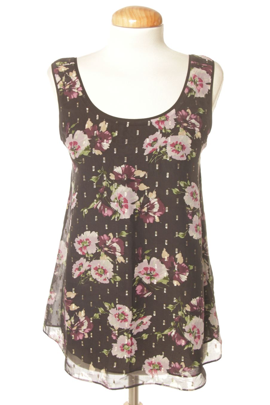 Top Massimo Dutti de la taille 36, de couleur fleurs