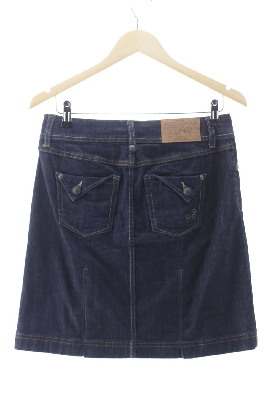 Aufwändiger Rock von Esprit Größe 36, Farbe Blau, aus Jeanskleidung für