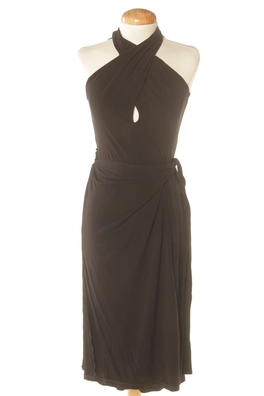 Vestido elegante de Adolfo Dominguez de la talla 36, de color negro