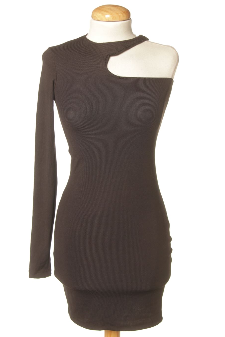 Vestito casual de Pull & Bear de la talla S, de color nero
