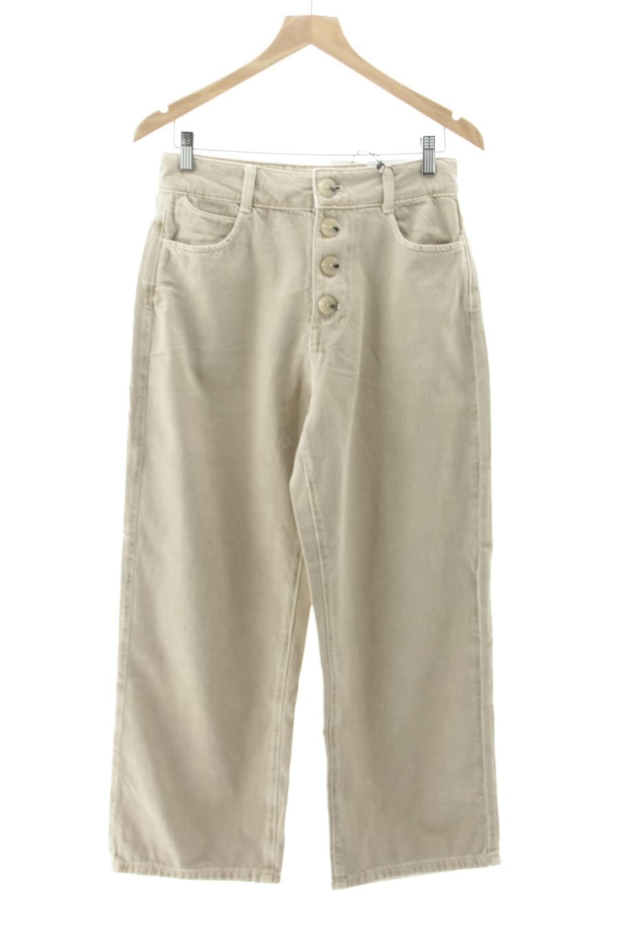 Jeans Zara de la taille 38, de couleur beige
