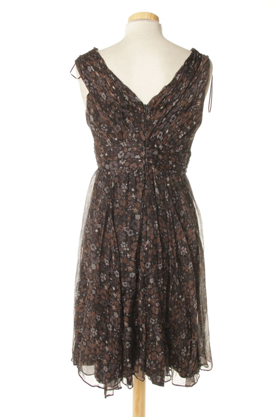 Robe casual Zara de la taille L, de couleur fleurs de soie