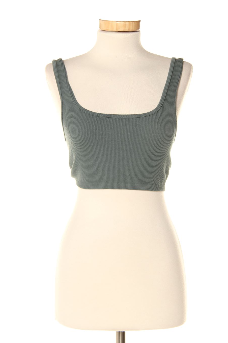 Top de Zara de la talla M, de color verde