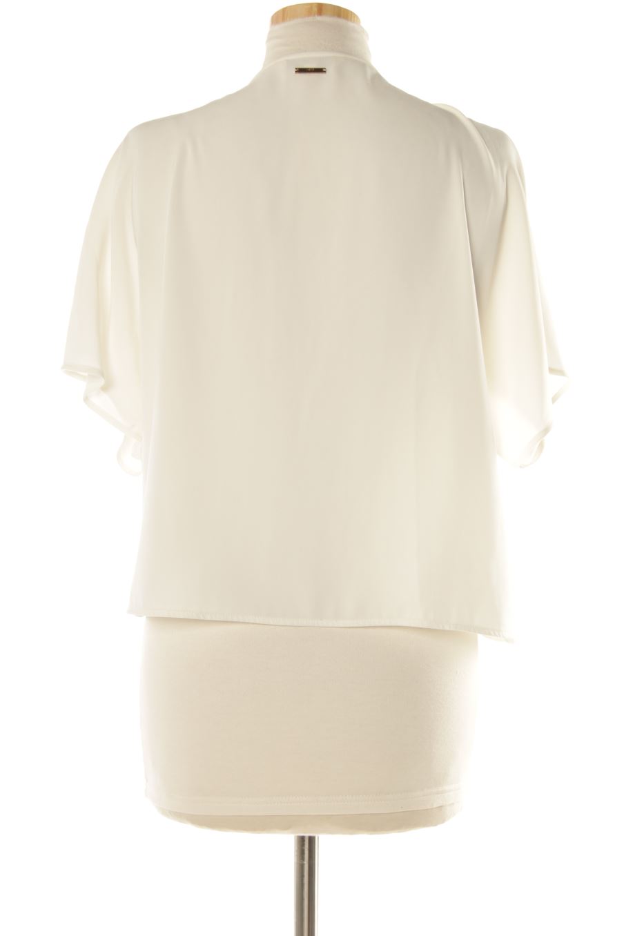 Blouse à manches courtes Yera de la taille M, de couleur blanc