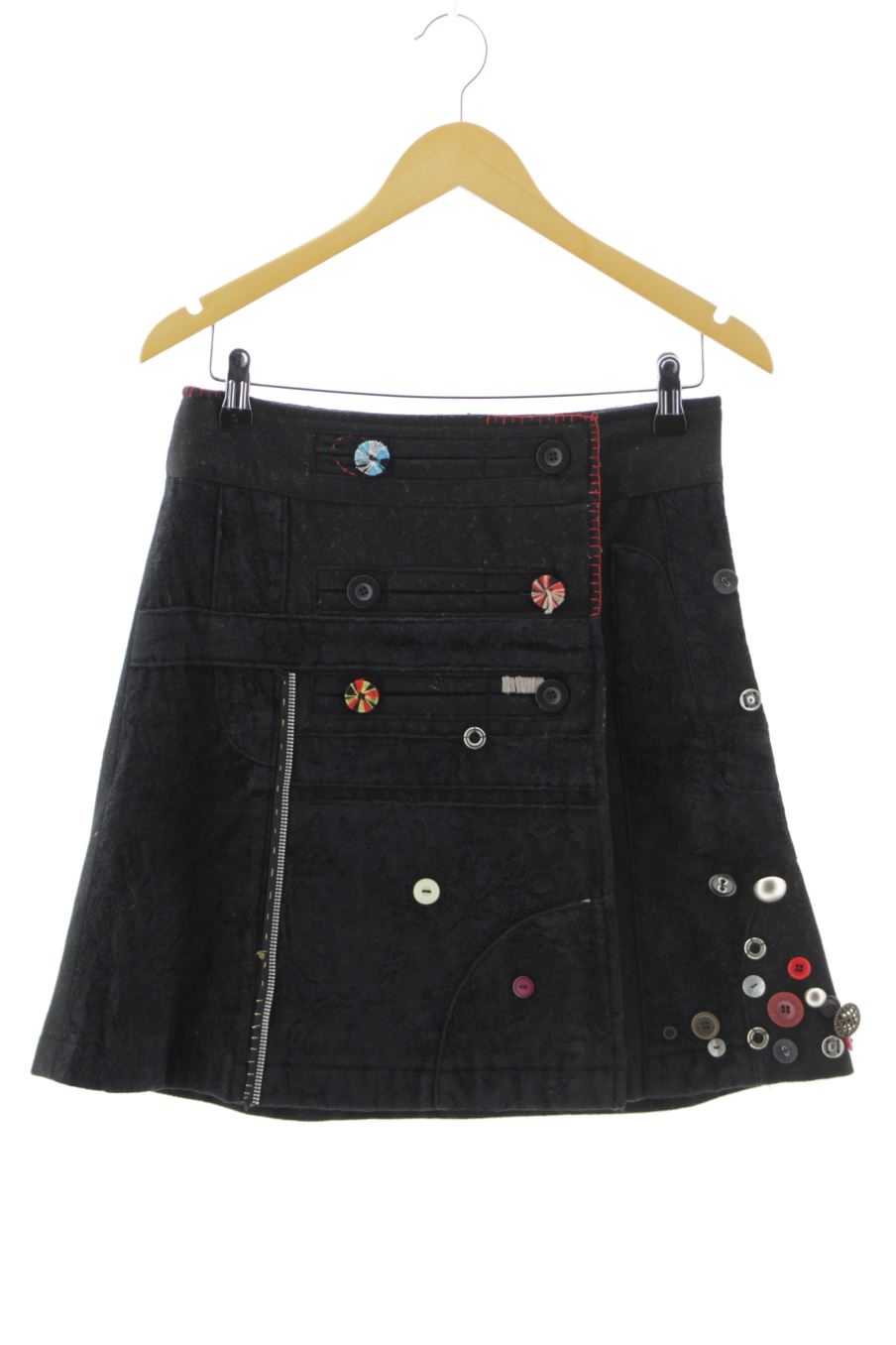 Jupe Desigual de la taille 36, de couleur noir