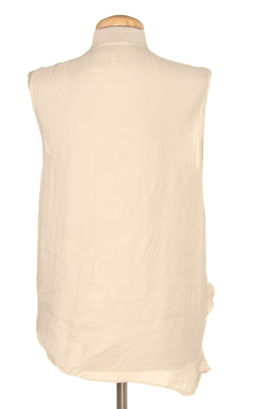 Blouse à manches courtes Zara de la taille S, de couleur beige