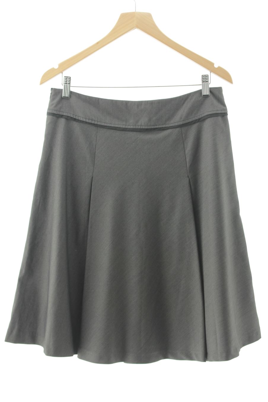 Aufwändiger Rock von Caroll Größe 42, Farbe Grau, für