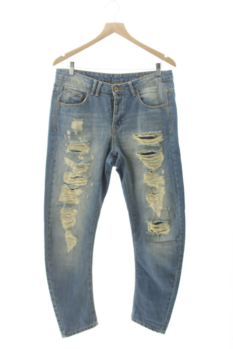 Jeans Mango de la taille 38, de couleur bleu de denim