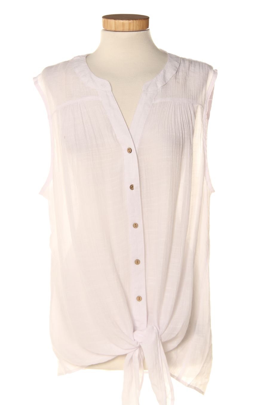 Camisa sin mangas de Zac&Rachel de la talla 40, de color blanco