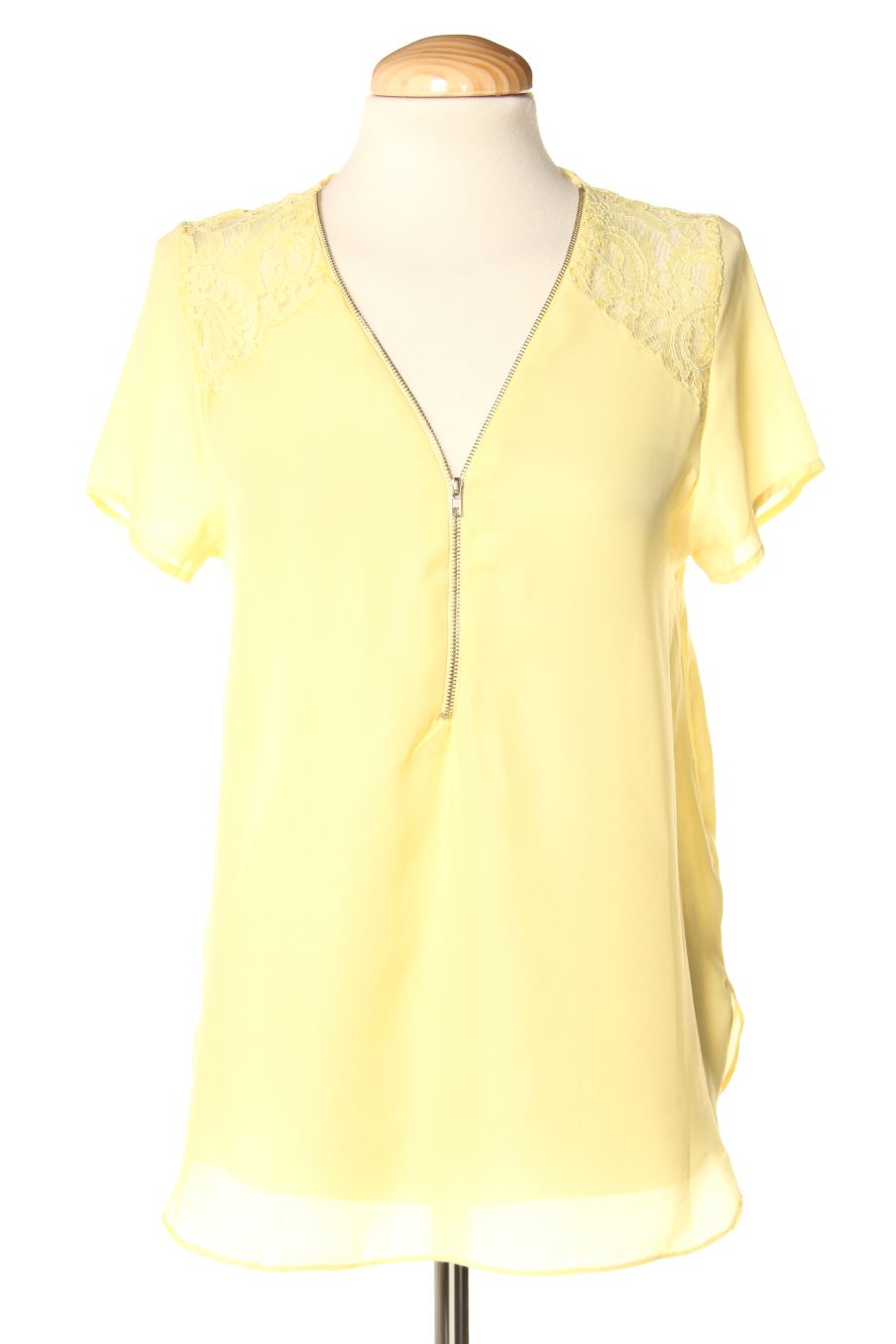Blouse à manches courtes Sweewe de la taille 38, de couleur jaune