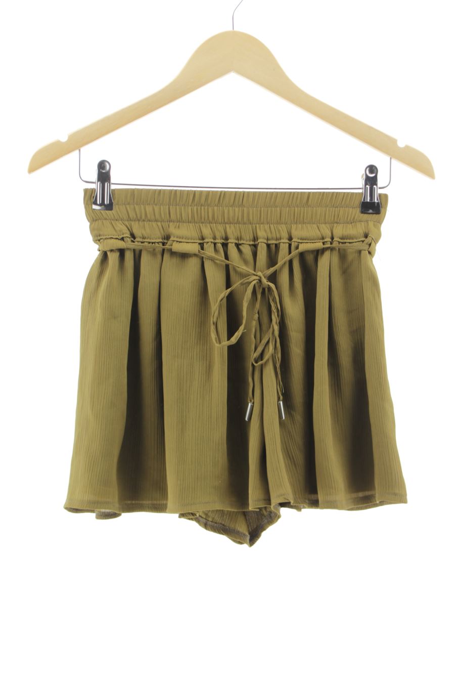 Shorts Bershka de la taille XS, de couleur vert