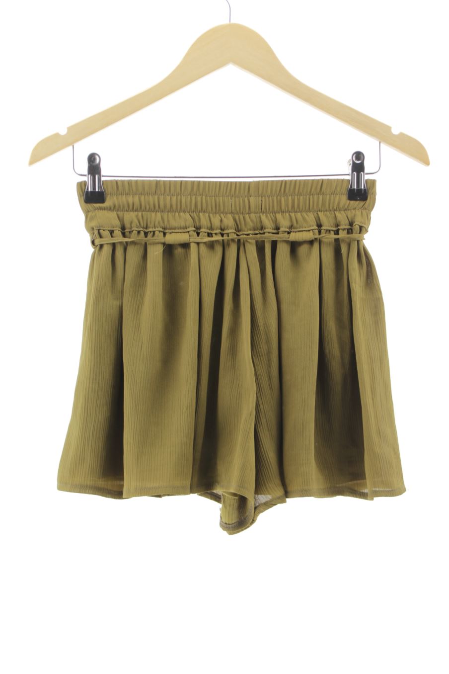 Shorts Bershka de la taille XS, de couleur vert