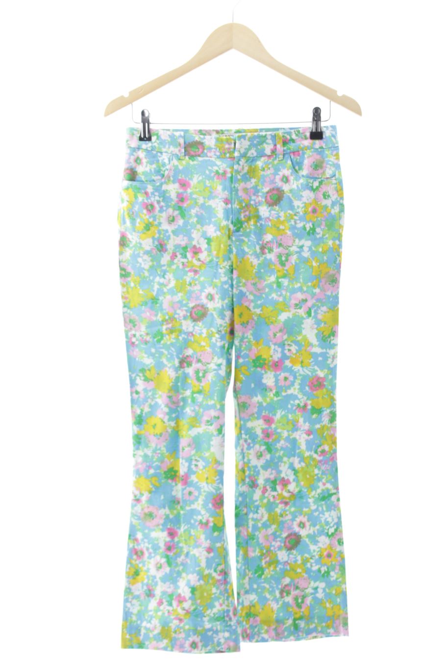 Pantalon Zara de la taille 36, de couleur fleurs