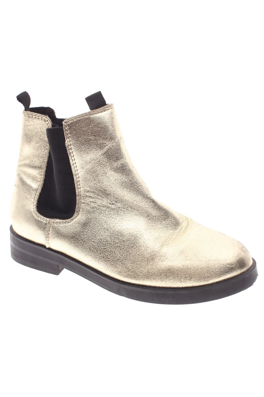 Botines de Zara de la talla 35, de color dorado de