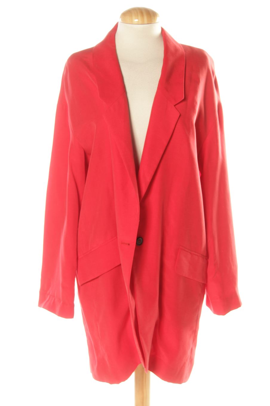 Blazer de Zara de la talla M, de color rosso