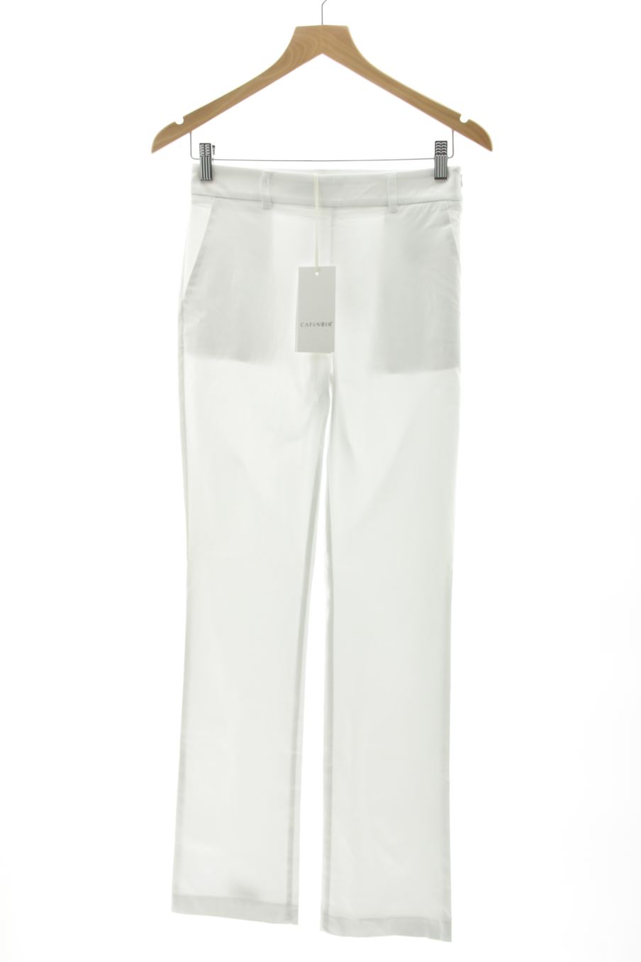 Pantalon CafèNOir de la taille 38, de couleur blanc