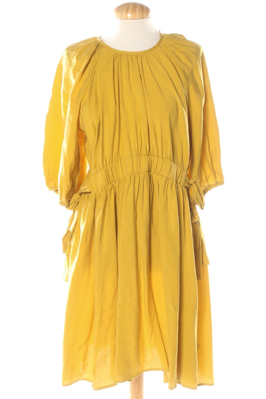 Einfaches Kleid von Zara Größe XL, Farbe Senfgelb, für