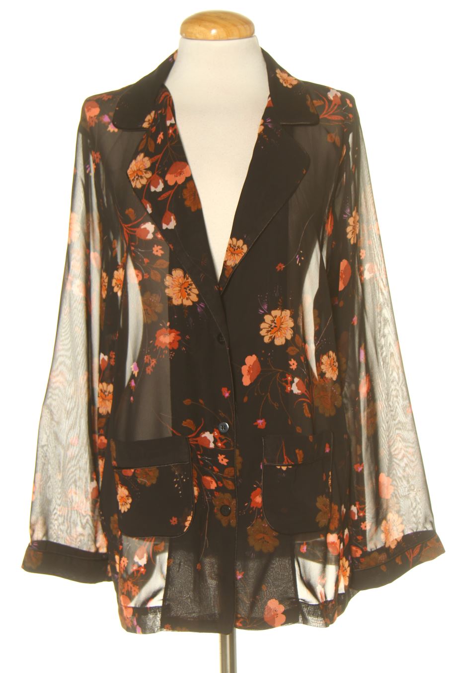 Chemise Zara de la taille L, de couleur fleurs