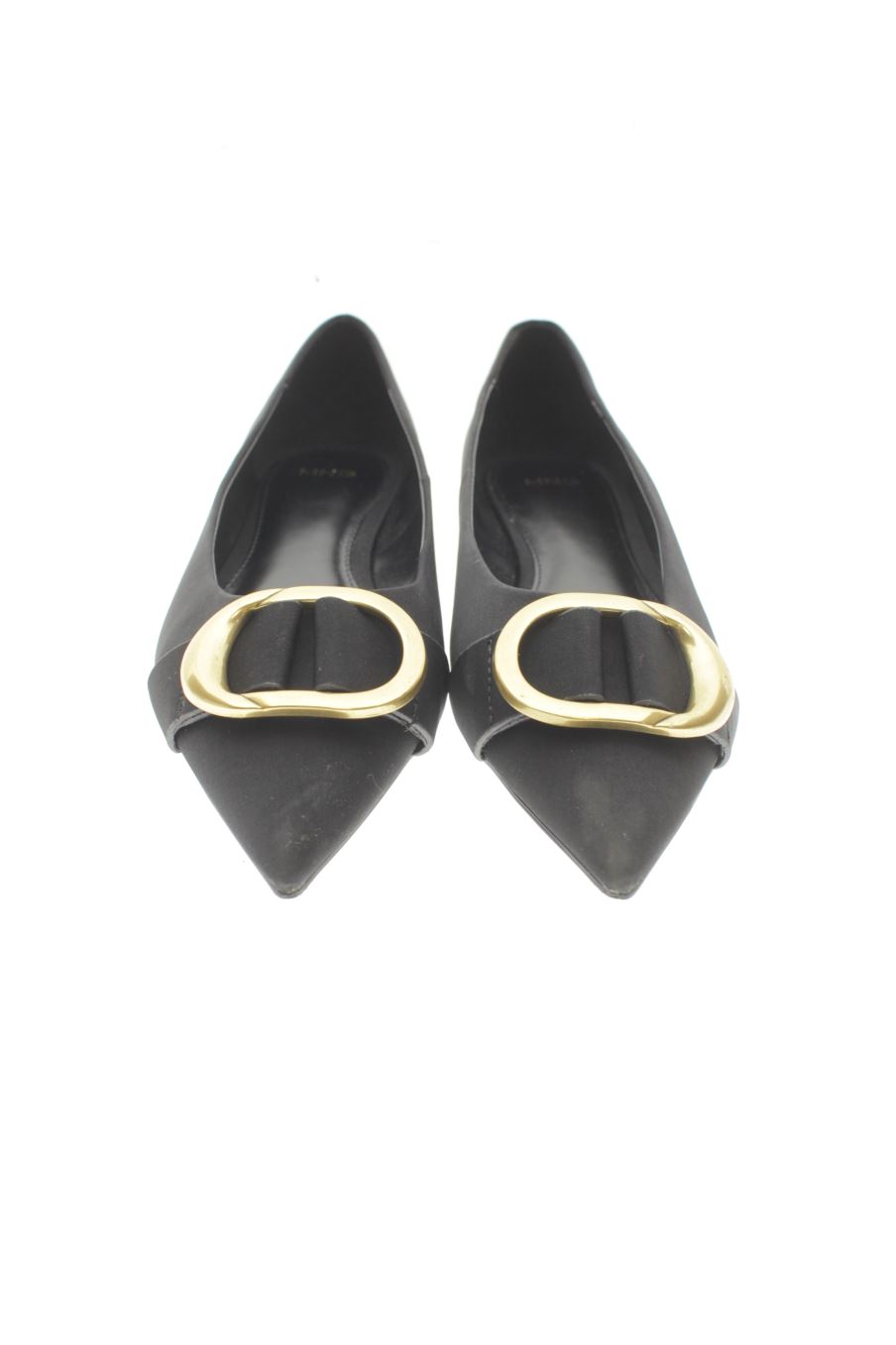 Zapatos planos de Mango de la talla 38, de color negro de