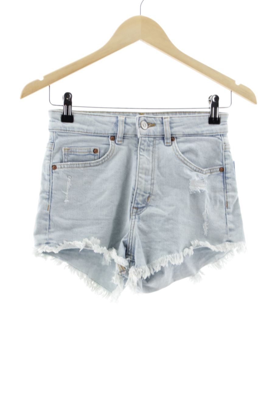 Shorts H&M de la taille 36, de couleur bleu de denim
