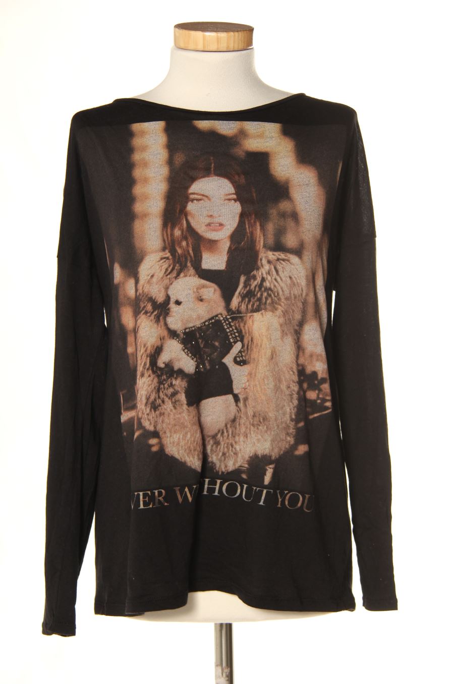 Camiseta de manga larga de PERCENTIL de la talla L, de color negro