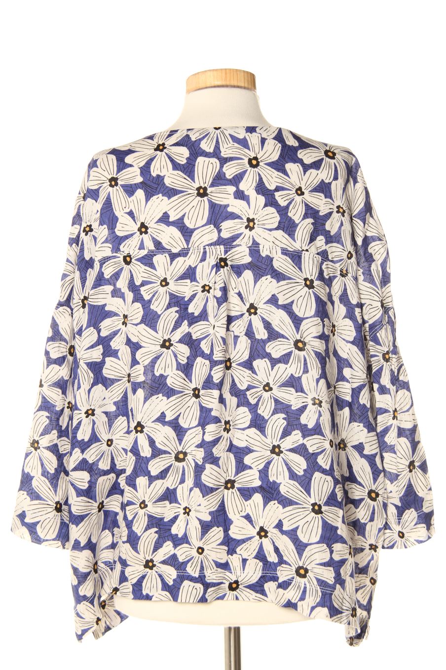 Blouse à manches courtes Monoprix de la taille XL, de couleur fleurs