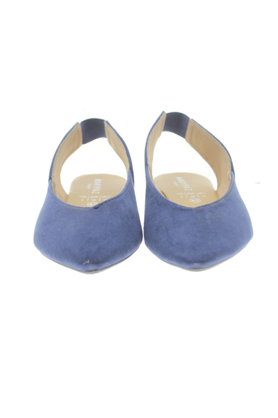 Sandalias planas de Mary Paz de la talla 40, de color azul de