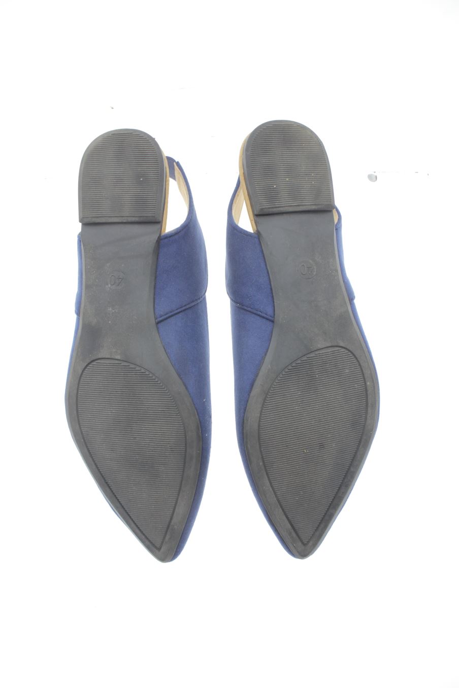 Sandalias planas de Mary Paz de la talla 40, de color azul de