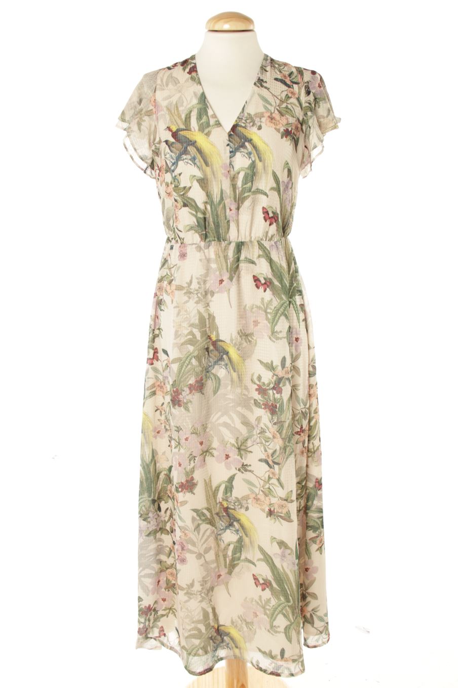 Einfaches Kleid von H&M Größe 38, Farbe Geblümt, für