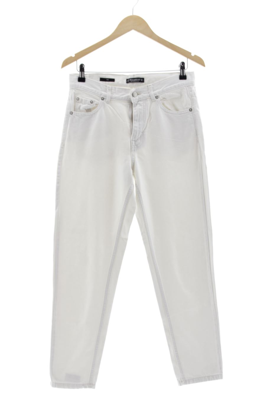 Jeans de Pull & Bear de la talla 36, de color bianco