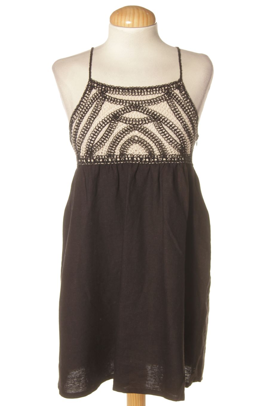 Aufwändiges Top von Zara Größe XS, Farbe Schwarz, für