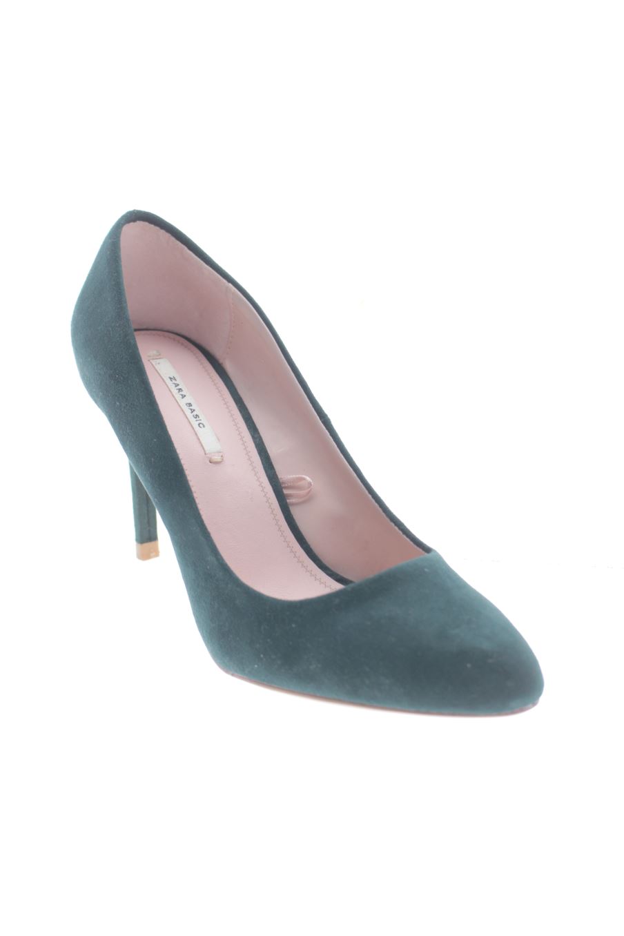Zapatos de tacon de Zara de la talla 36, de color verde