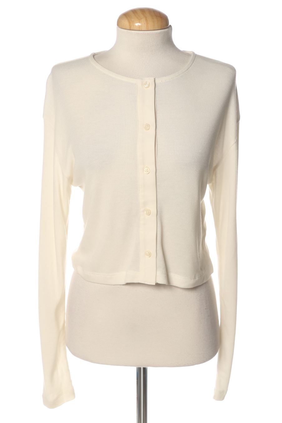 T-shirt à manches longues Calvin Klein de la taille XS, de couleur beige