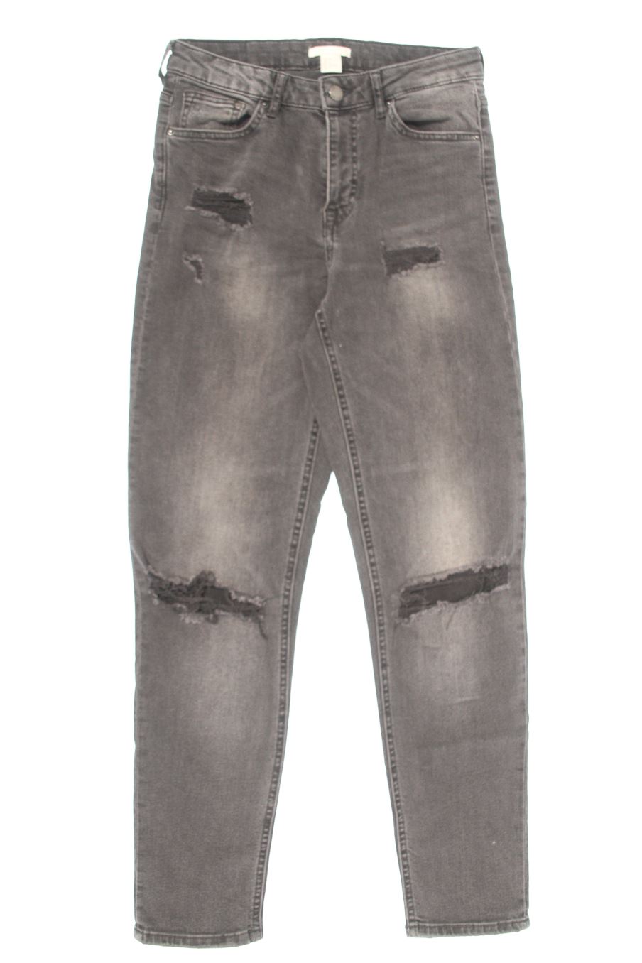 Jeans H&M de la taille 34, de couleur gris de denim