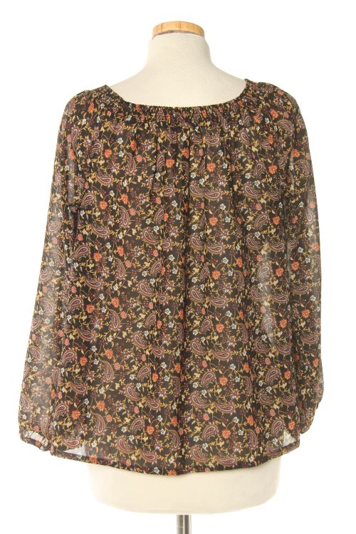 Blusa a maniche lunghe