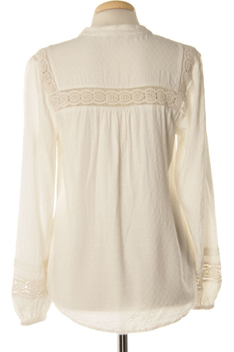 Langärmelige Bluse von Only Größe 36, Farbe Weiss, für