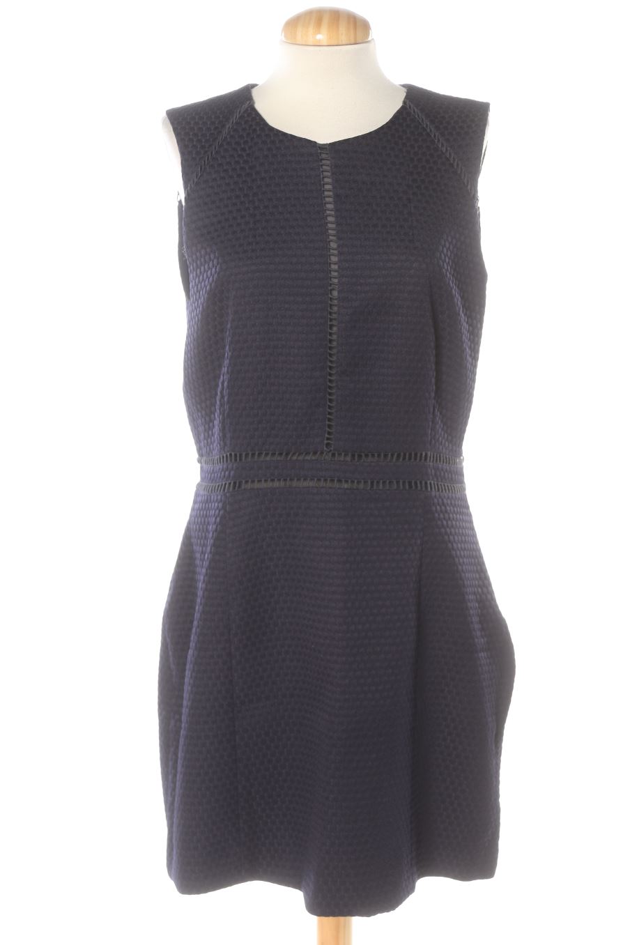Robe casual Mango de la taille L, de couleur bleu marine