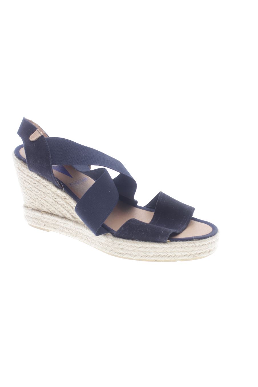 Sandalen mit Absatz von VERBENAS in der Grösse 41, in der Farbe marineblau aus