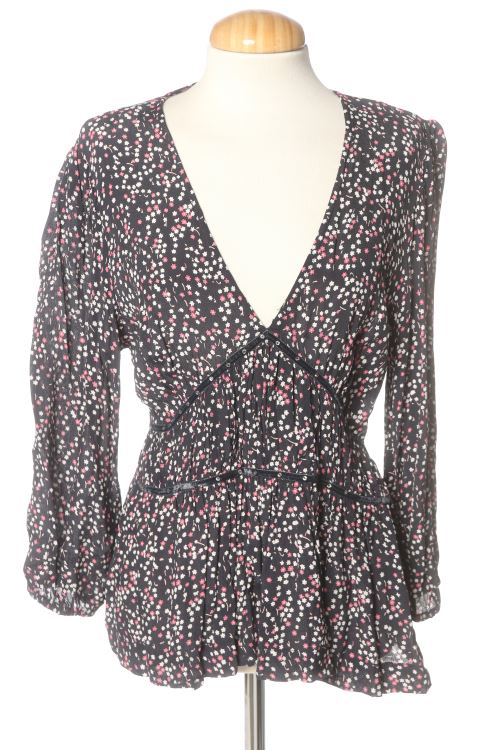 Blusa a maniche lunghe