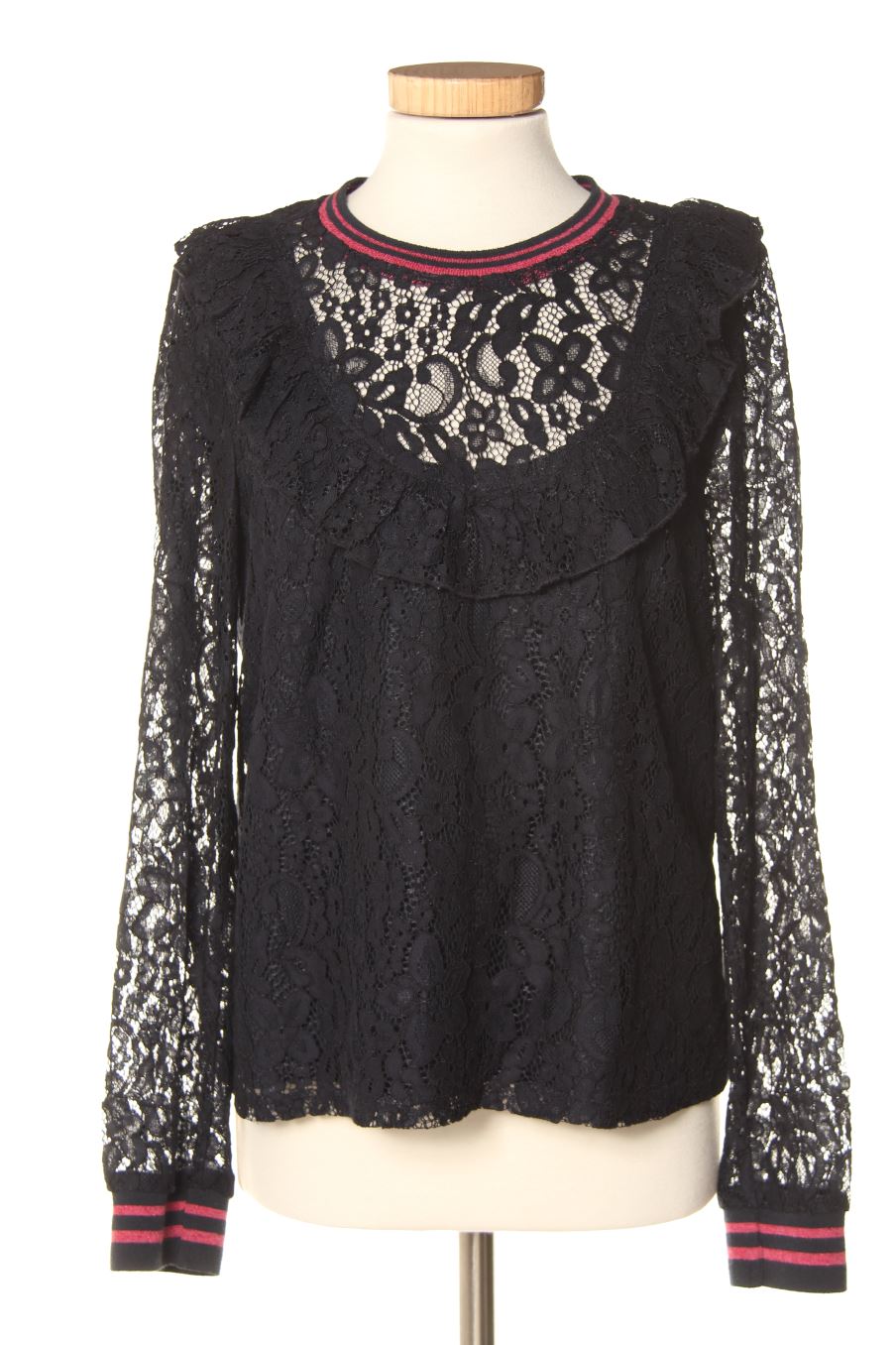 Blouse à manches longues Naf Naf de la taille 40, de couleur bleu marine