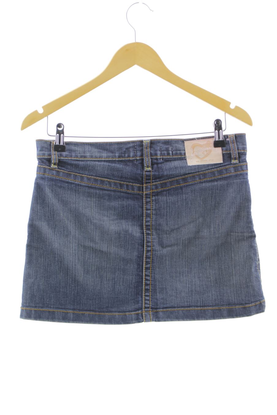 Falda de Stradivarius de la talla 38, de color azul de ropa vaquera